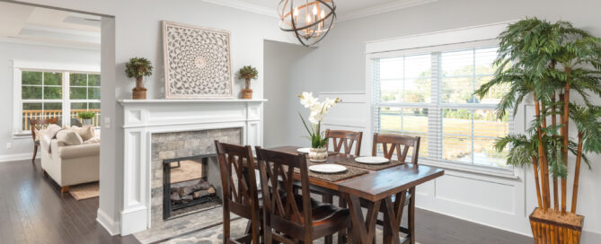 Open-concept dining room in new Pratt home – Chattanooga TN