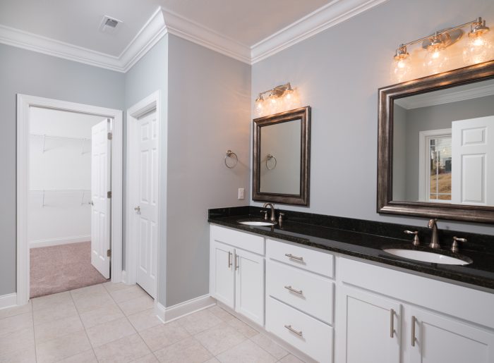 Primary bathroom with gorgeous design features