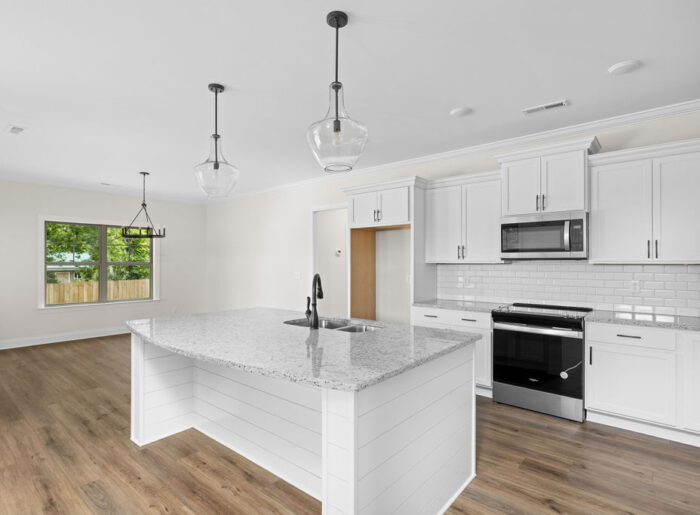 Designer kitchen in new Pratt construction selling now