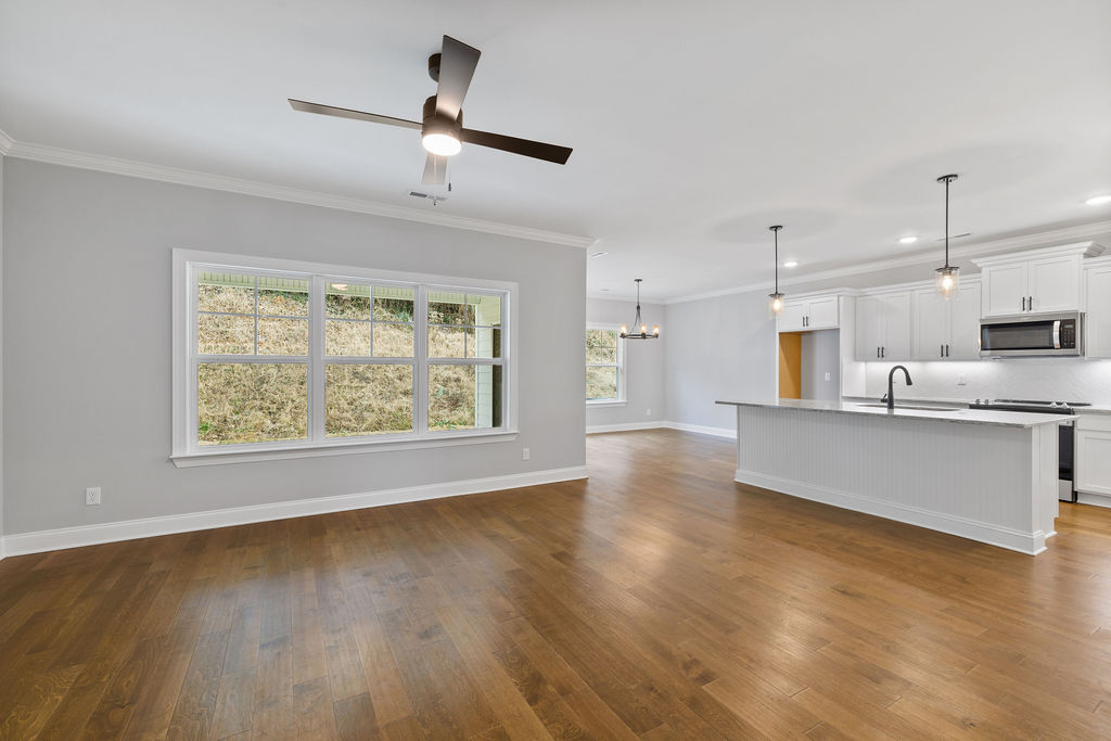 Open floor plan in this new townhome now selling by Pratt Home Builders