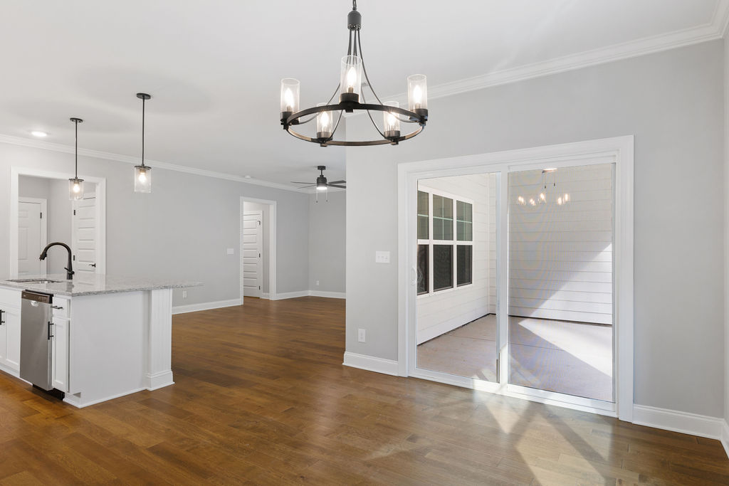 Eat in kitchen space in this 3 bedroom, 2.5 bathroom home now selling Chattanooga TN