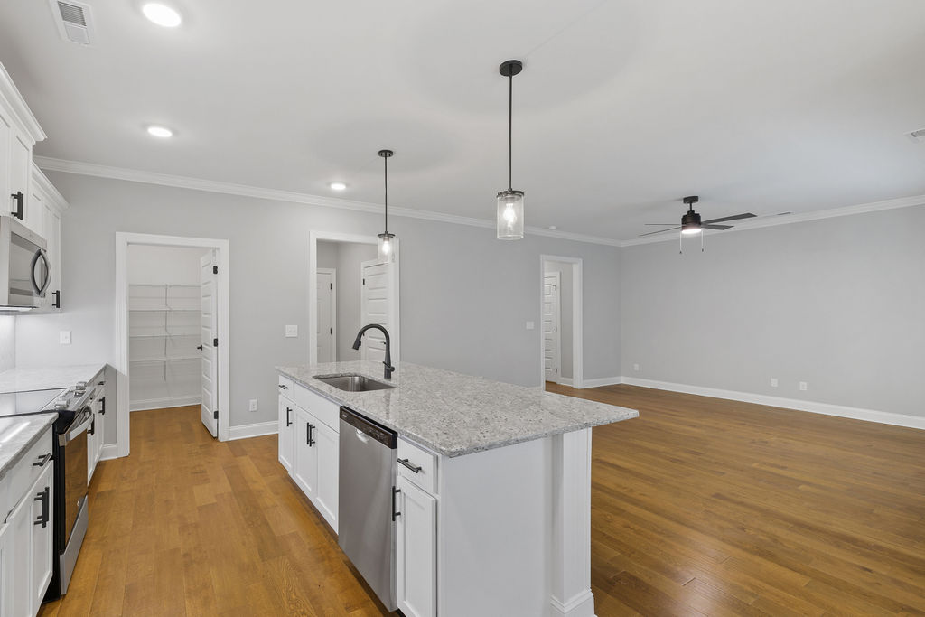 Designer kitchen details in this new home selling in Chattanooga