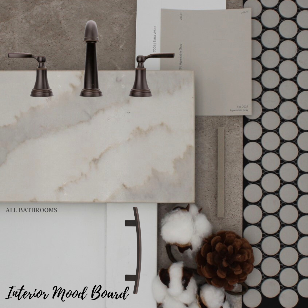 Design finishes interior mood board