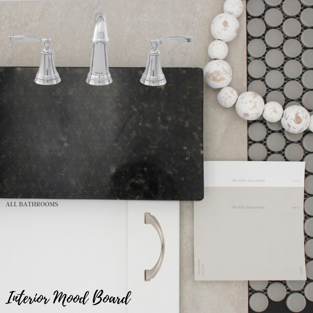 Designer finishes mood board
