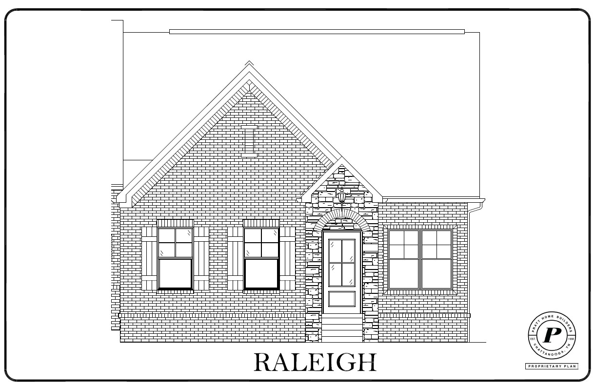 Floor plan for luxury new construction town home