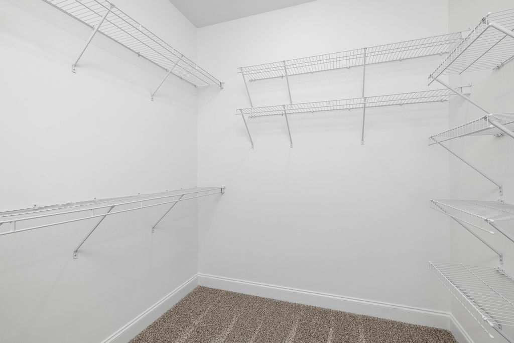 Oversized walk-in closet for extra storage in new home selling Chattanooga