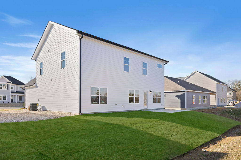 Backyard provides lots of space for pets and gathering