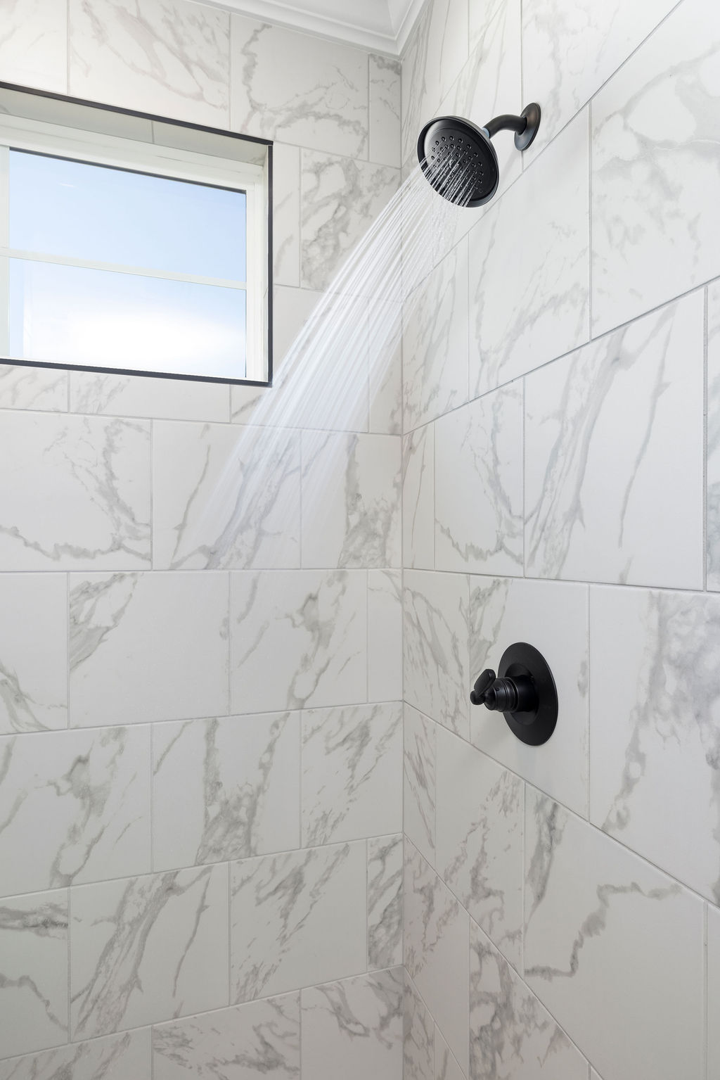 Oversized walk-in shower