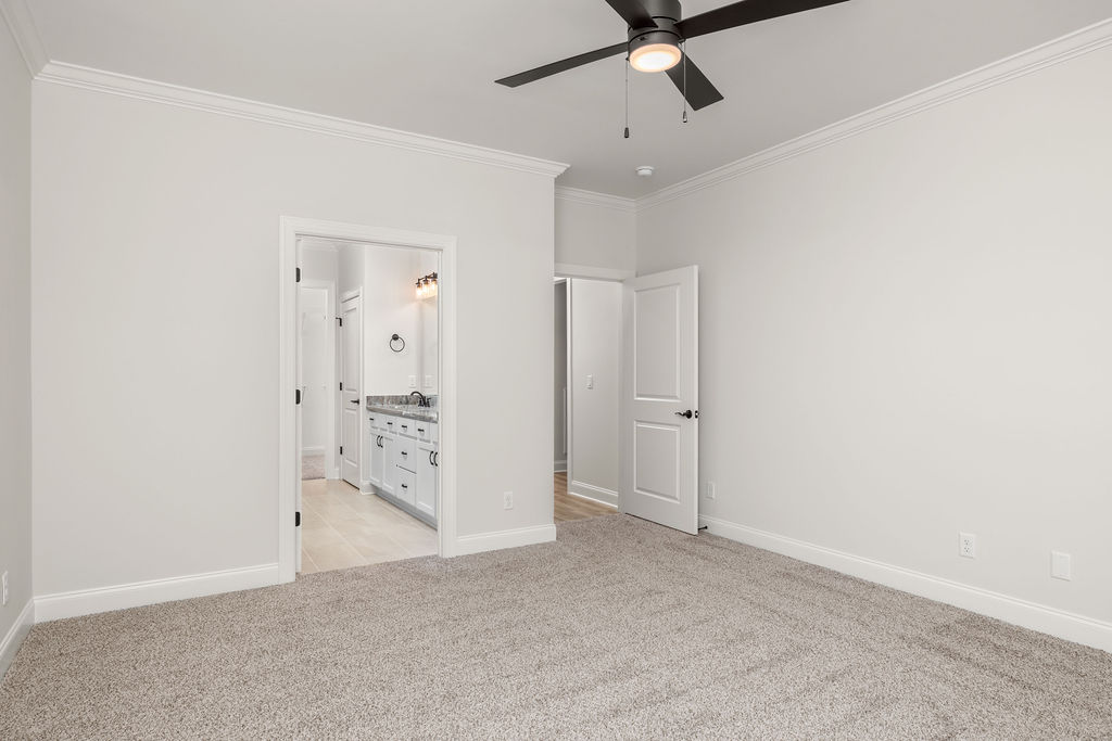 Primary suite in new construction home now selling