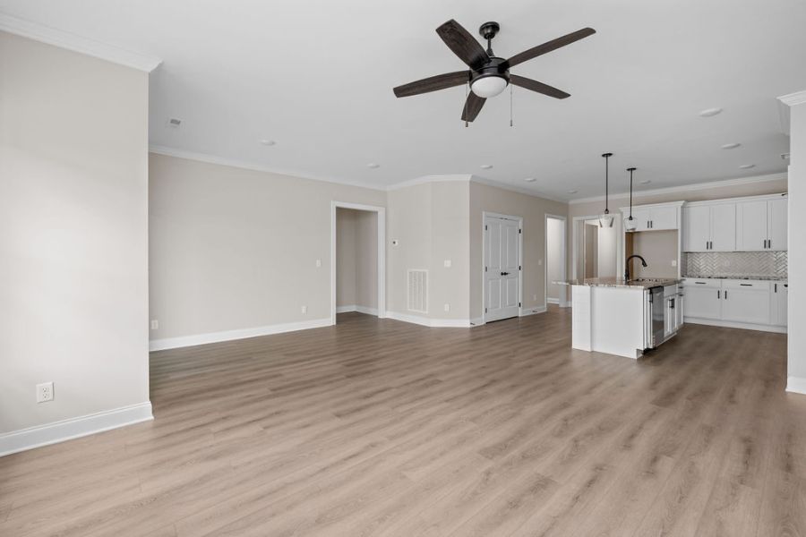 Large open floor plan single level living Ooltewah