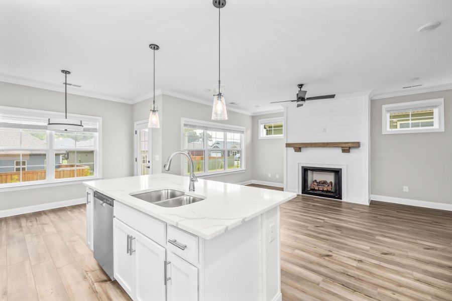 Chef inspired kitchen in 4 bedroom 3 bath new construction home