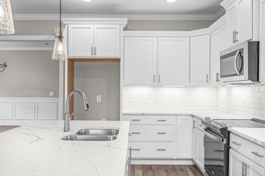 Chef inspired kitchen in 4 bedroom 3 bath new construction home