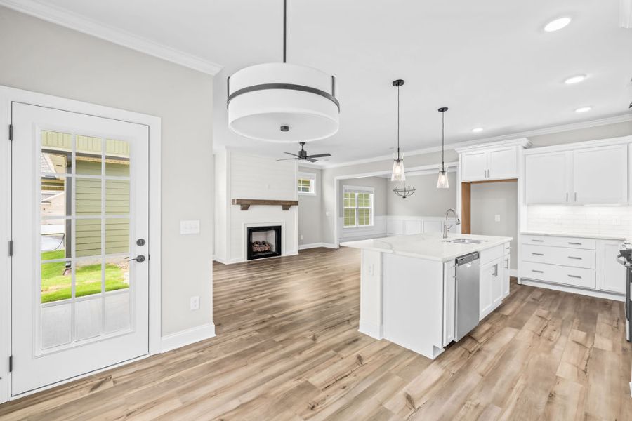 Chef inspired kitchen in 4 bedroom 3 bath new construction home
