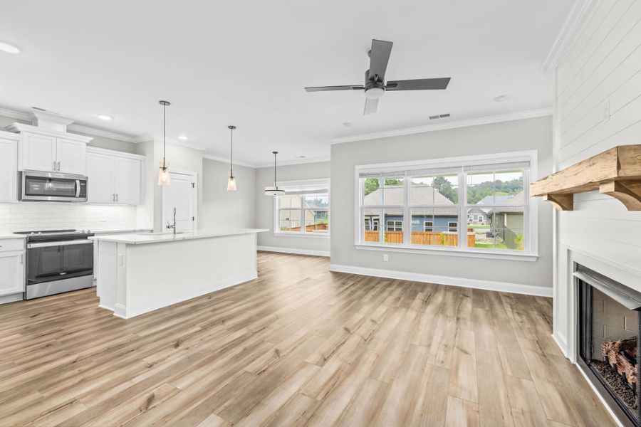 Chef inspired kitchen in 4 bedroom 3 bath new construction home