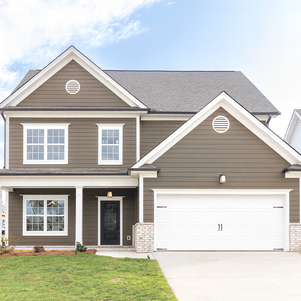 Front exterior of the Hawthorne home plan by Pratt Home Builders in Chattanooga TN