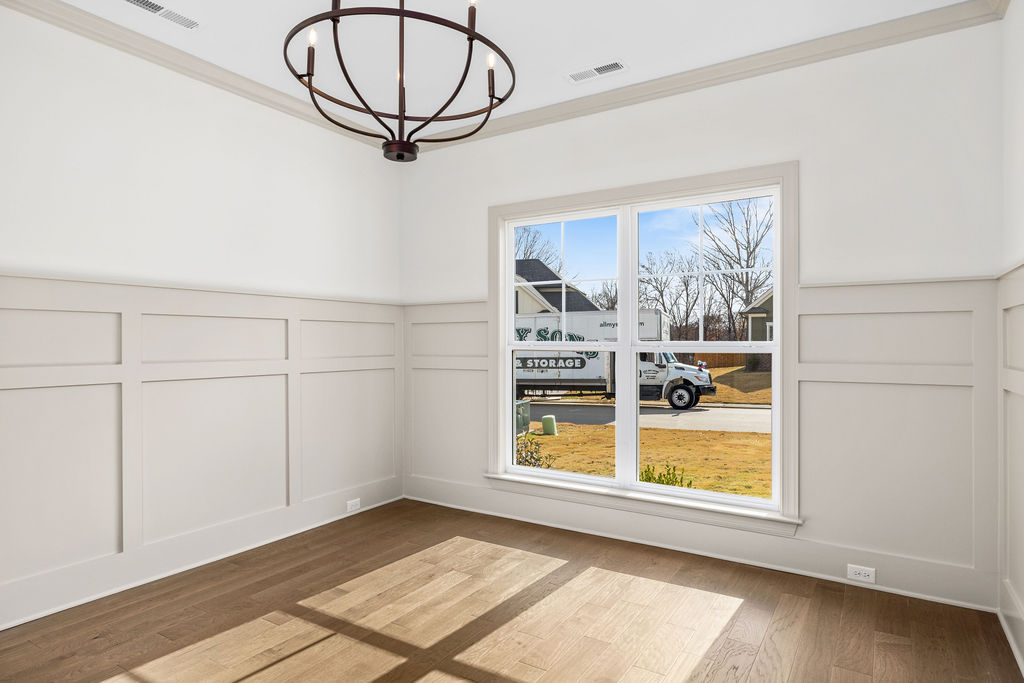 Designer dining room with upgrades