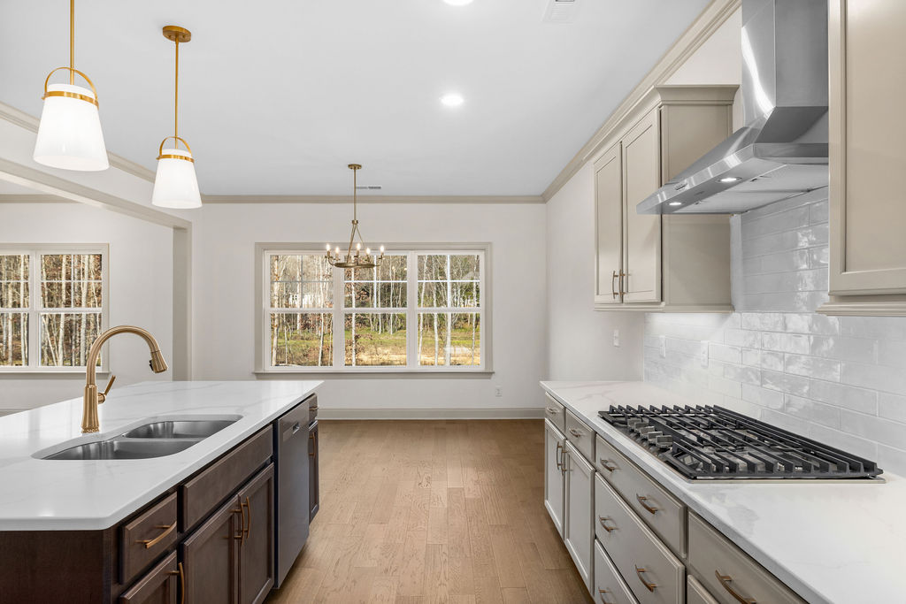 Chef's gourmet kitchen in Pratt new construction home for sale
