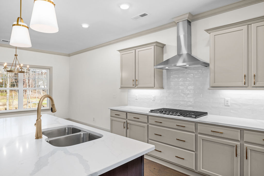 Deluxe kitchen in new Pratt home selling now in greater Chattanooga lakeside living