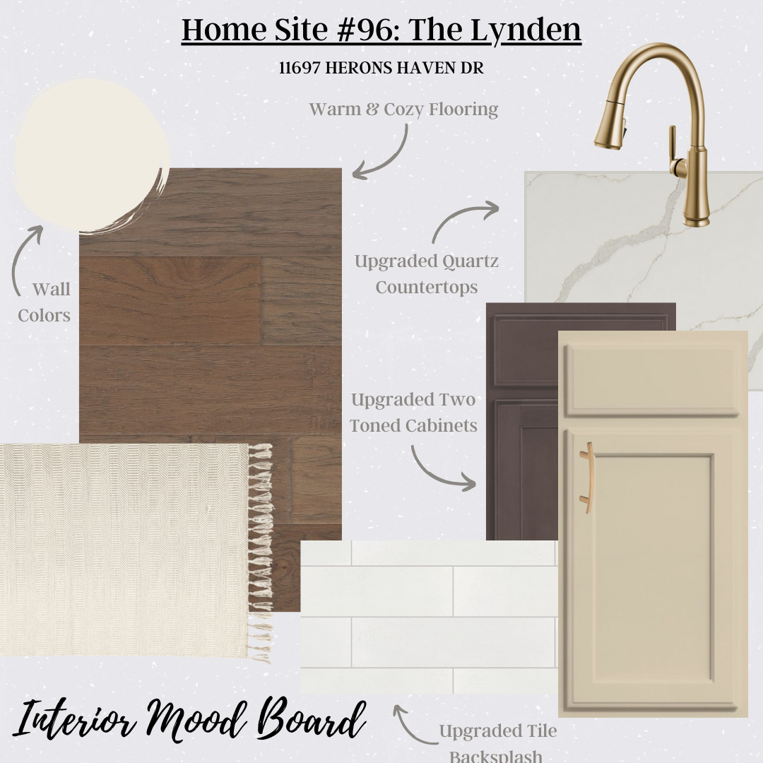 Pratt new home construction interior mood board