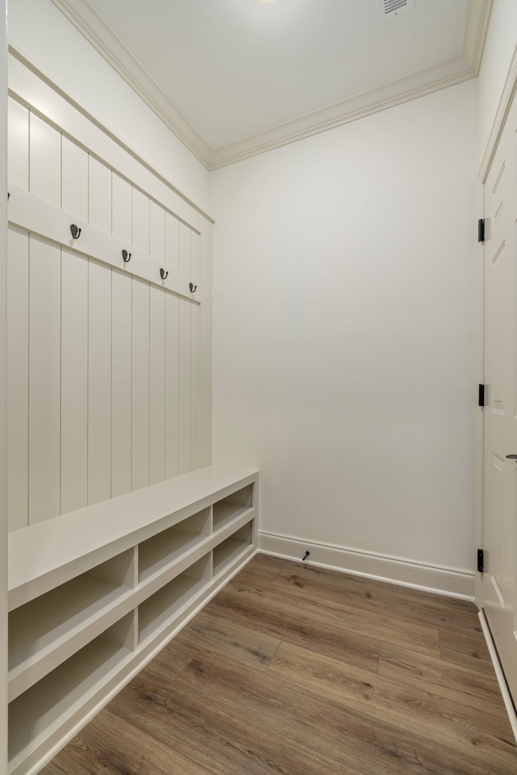 Extra storage drop zone in new Pratt Home Builders townhome