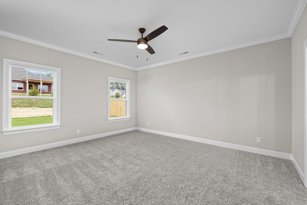 Primary bedroom on main level 4 bedroom new home Chattanooga quick move-in