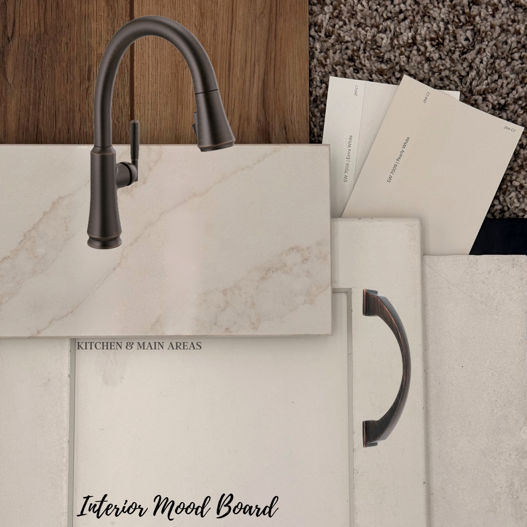 Interior mood board of new home now selling by Pratt Home Builders