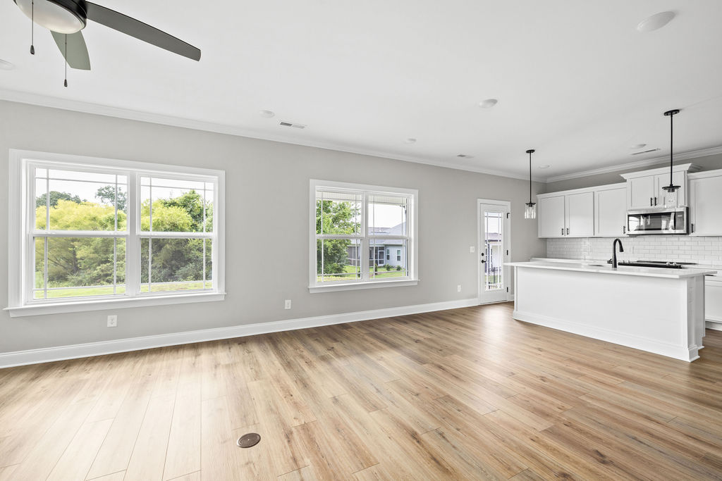 Open floor plan by Pratt Home Builders in East Brainerd