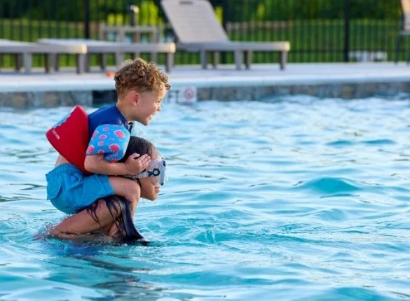 Community Pool and Cabana by Pratt Home Builders in Chattanooga TN.