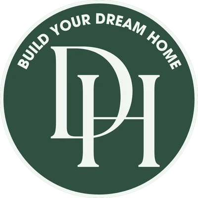 Green circular logo with white letters "DH" and the phrase "Build Your Dream Home," related to Pratt Home Builders in Chattanooga TN.