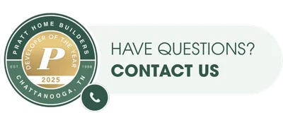 Contact Us – Pratt Contact Pratt Home Builders in Chattanooga TN for inquiries. Includes Developer of the Year 2025 seal and phone icon.